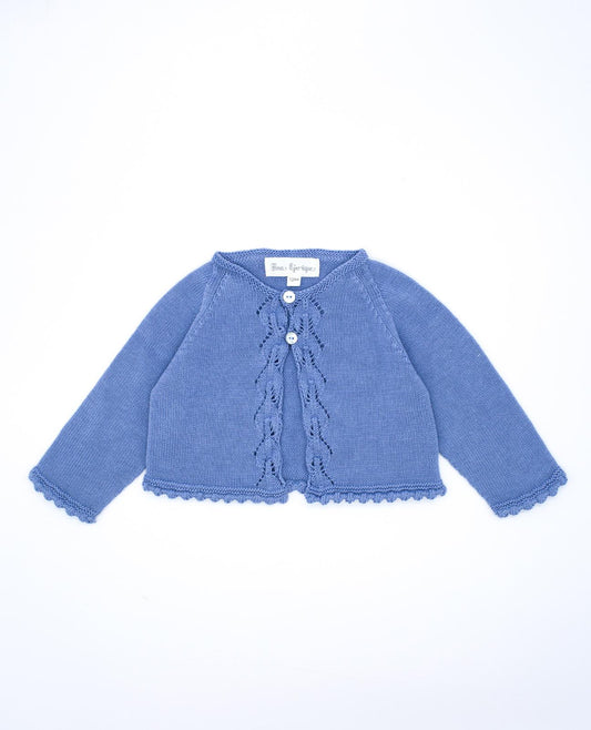Blue Knitted Cardigan