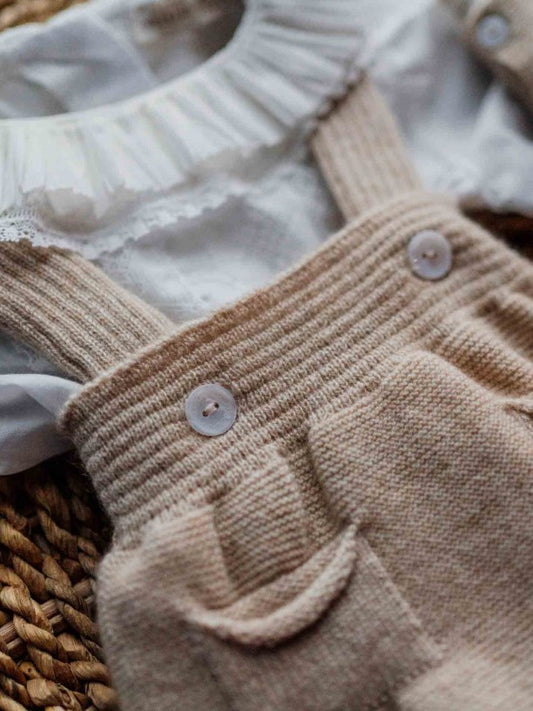 Shoulder straps shortie knitted in cashmere | SPECIAL CASHMERE